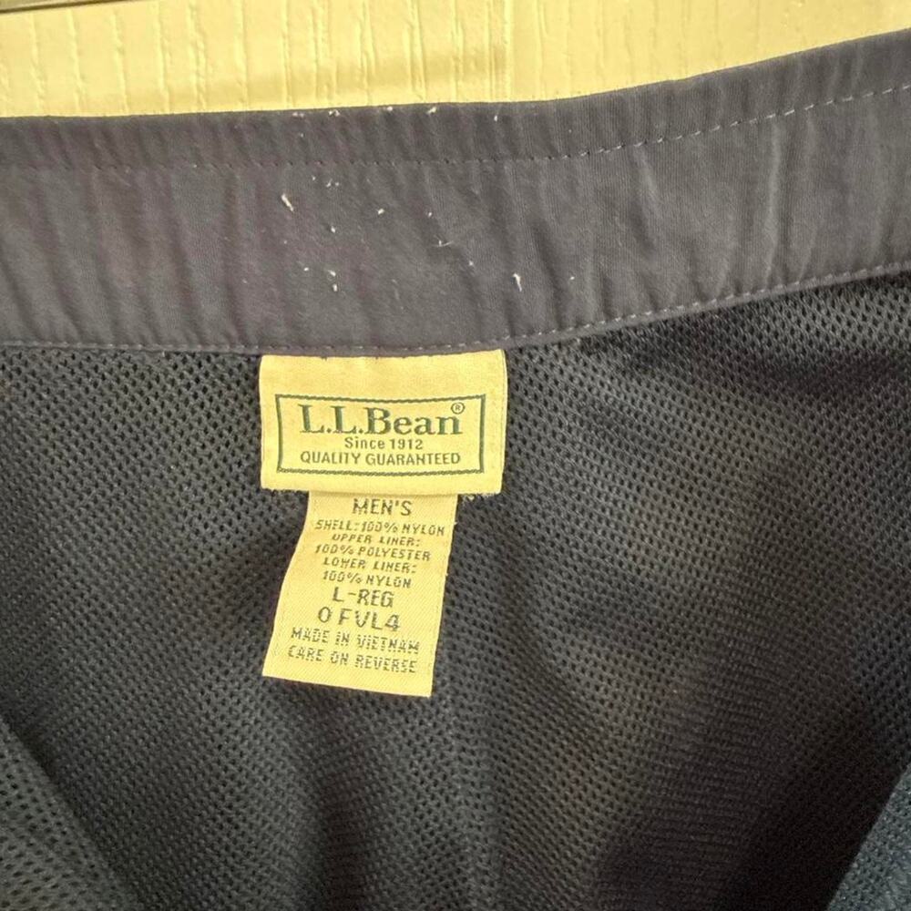Men's Vintage LL Bean navy blue pants size L - Picture 3 of 6